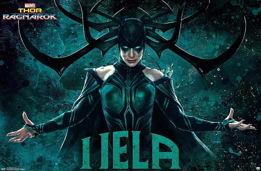 Trends International Marvel Cinematic Universe - Thor - Ragnarök - Hela ウォールポスター、22.375 x 34、プレミアムフレームなしバージョン: ホーム&キッチン 高画質の壁紙