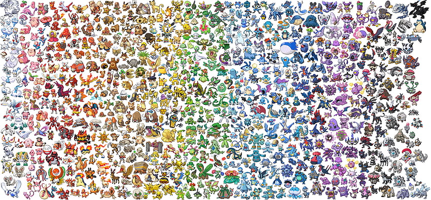 Pokemon here in high quality, All Pokemon HD wallpaper