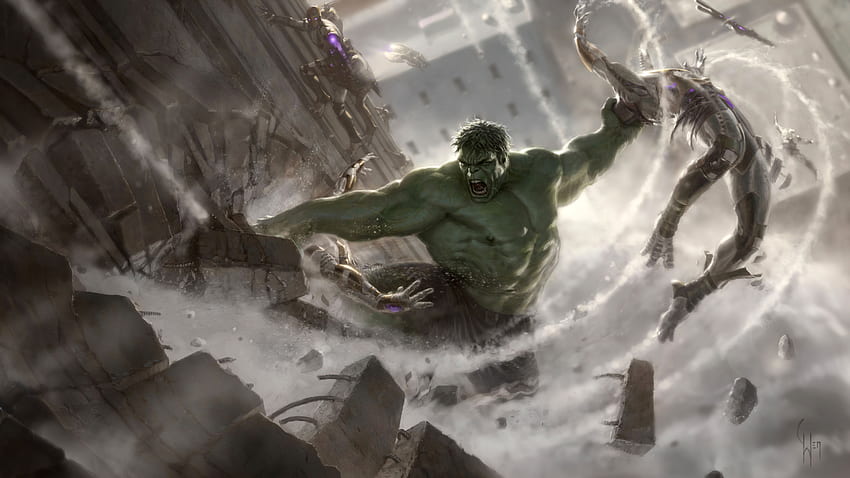 Hulk Avengers Concept Art, Superheroes, , , Background, and HD wallpaper