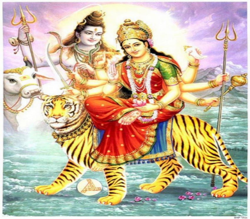 Goddess Durga ( Mother of the Universe ), god, durga, divine, lord, mata, hinduism, shiva, supreme, hindu, india, mother HD wallpaper