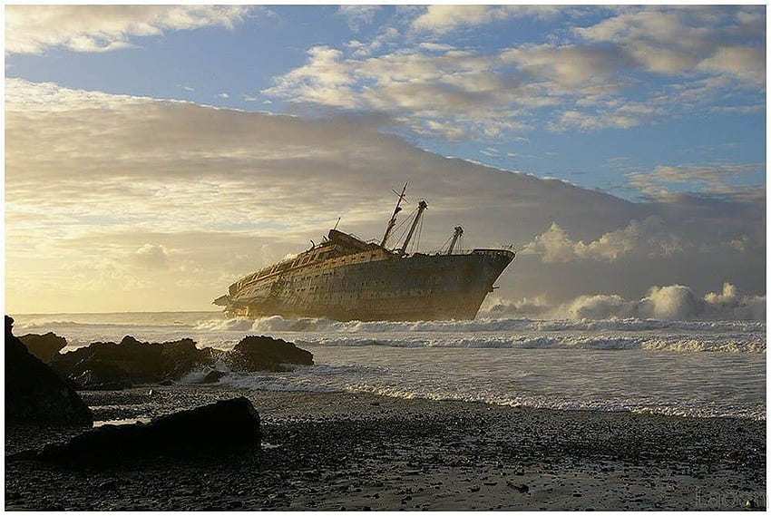 Shipreck, stojak, statek, , laoen Tapeta HD
