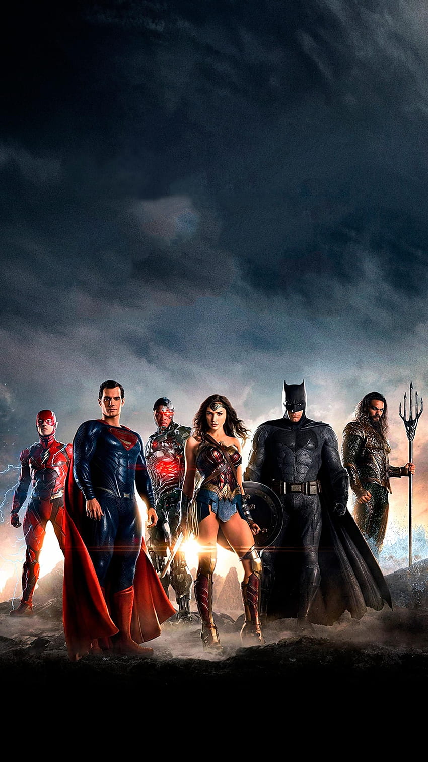 Telefon der Justice League – Textloses Poster der Justice League – & Hintergrund HD-Handy-Hintergrundbild