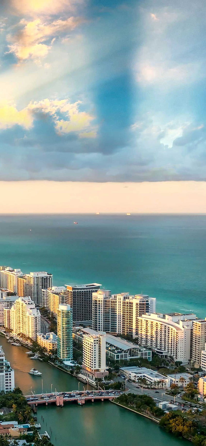 Florida Miami City South Beach Wallpaper iPhone 6 Plus 
