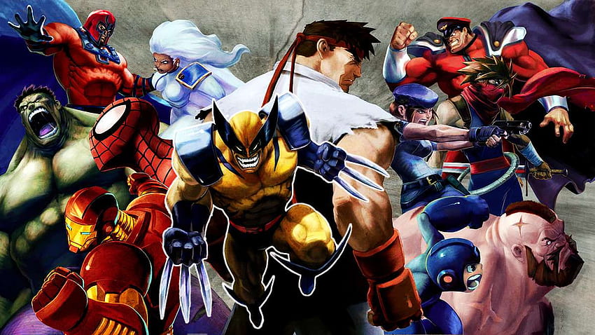 Marvel Vs Capcom, X Men Vs Street Fighter HD wallpaper