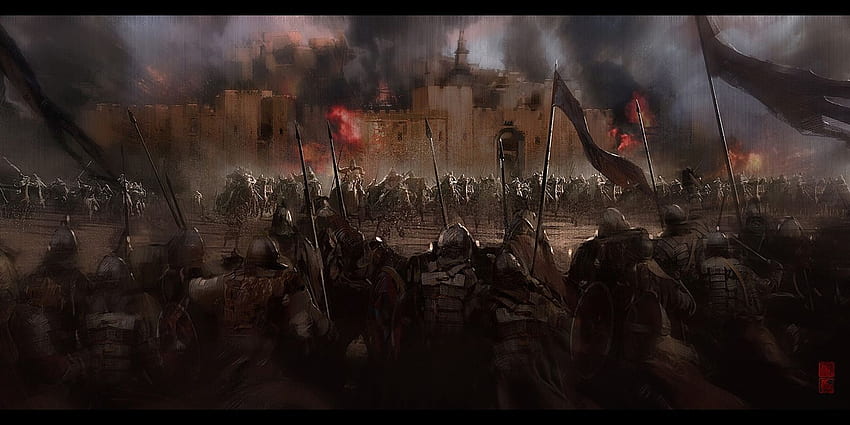 Битка, средновековна битка HD тапет