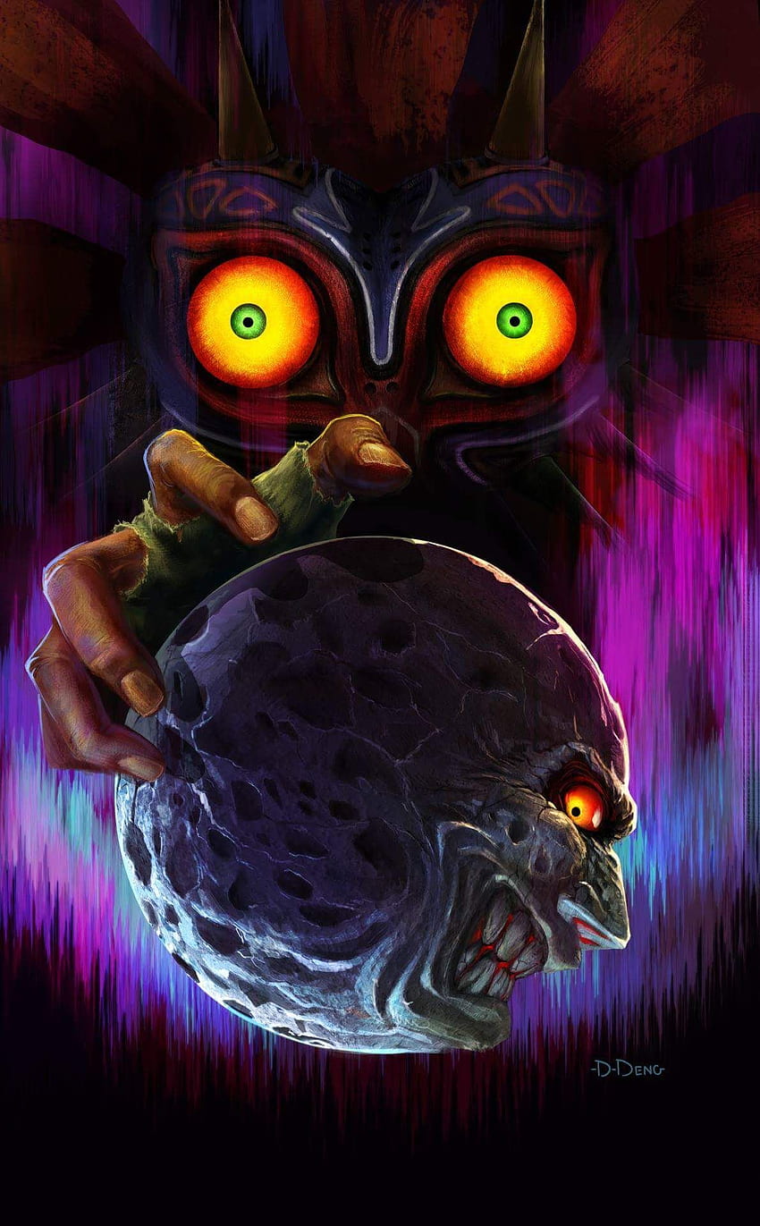 Skull kid y la luna. Videojuegos , Zelda princesa del crepúsculo y s de de iphone fondo de pantalla del teléfono