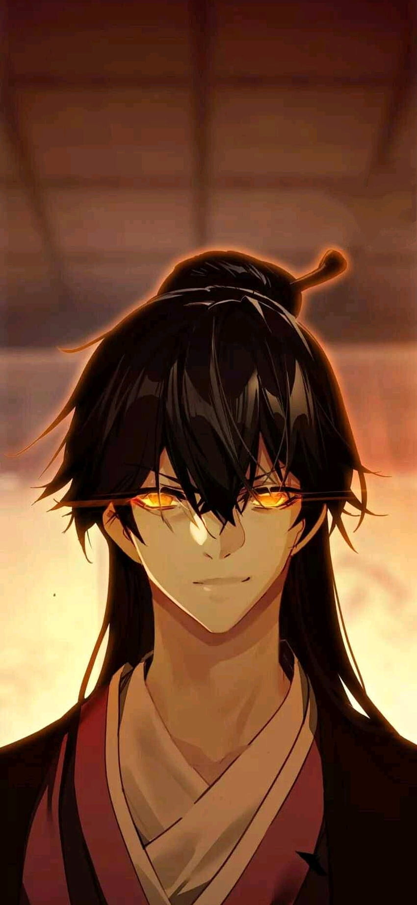 Anime Boy, manhua, black, eyes HD phone wallpaper