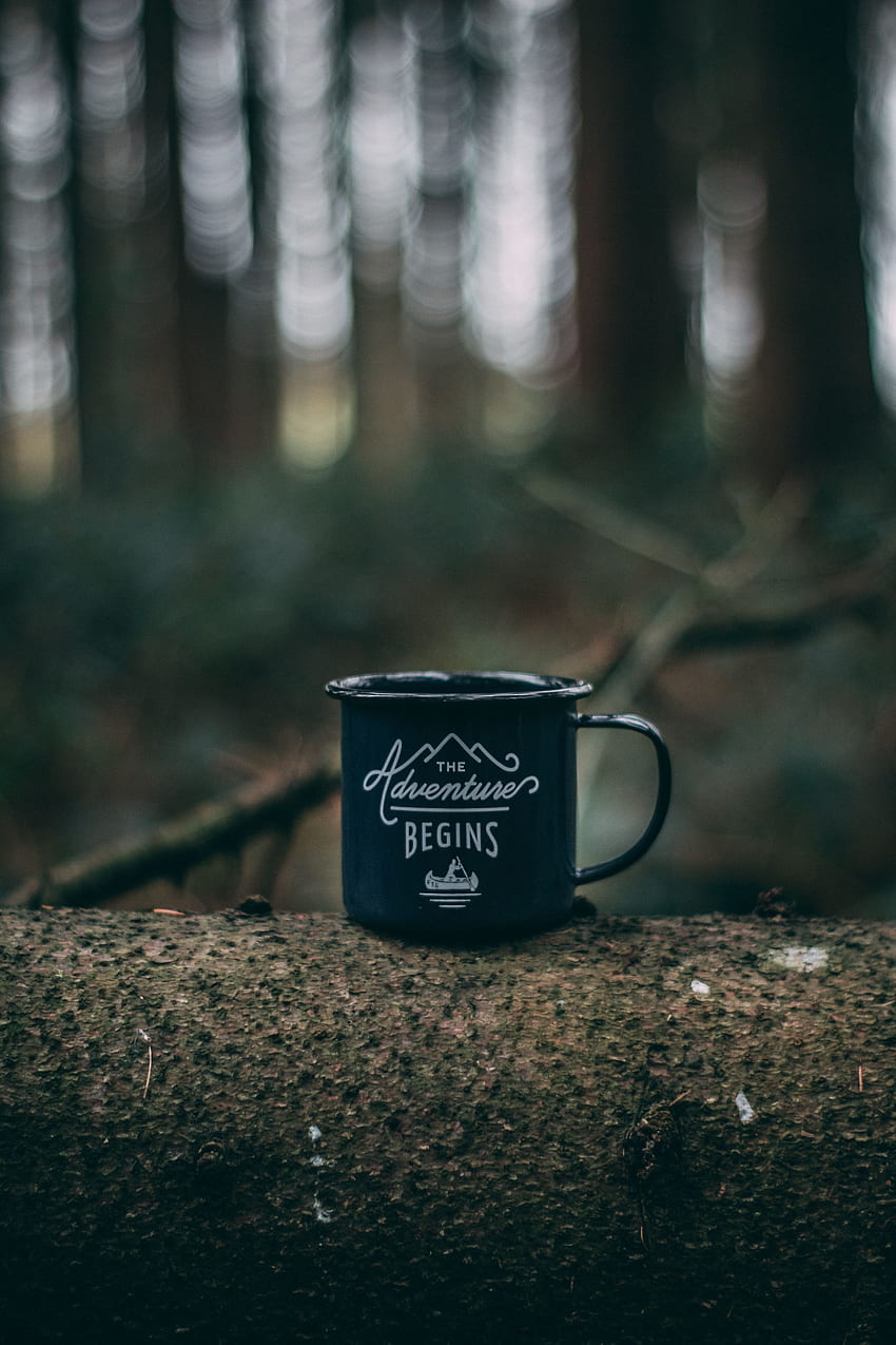 Words, Cup, Journey, Camping, Campsite, Mug HD phone wallpaper