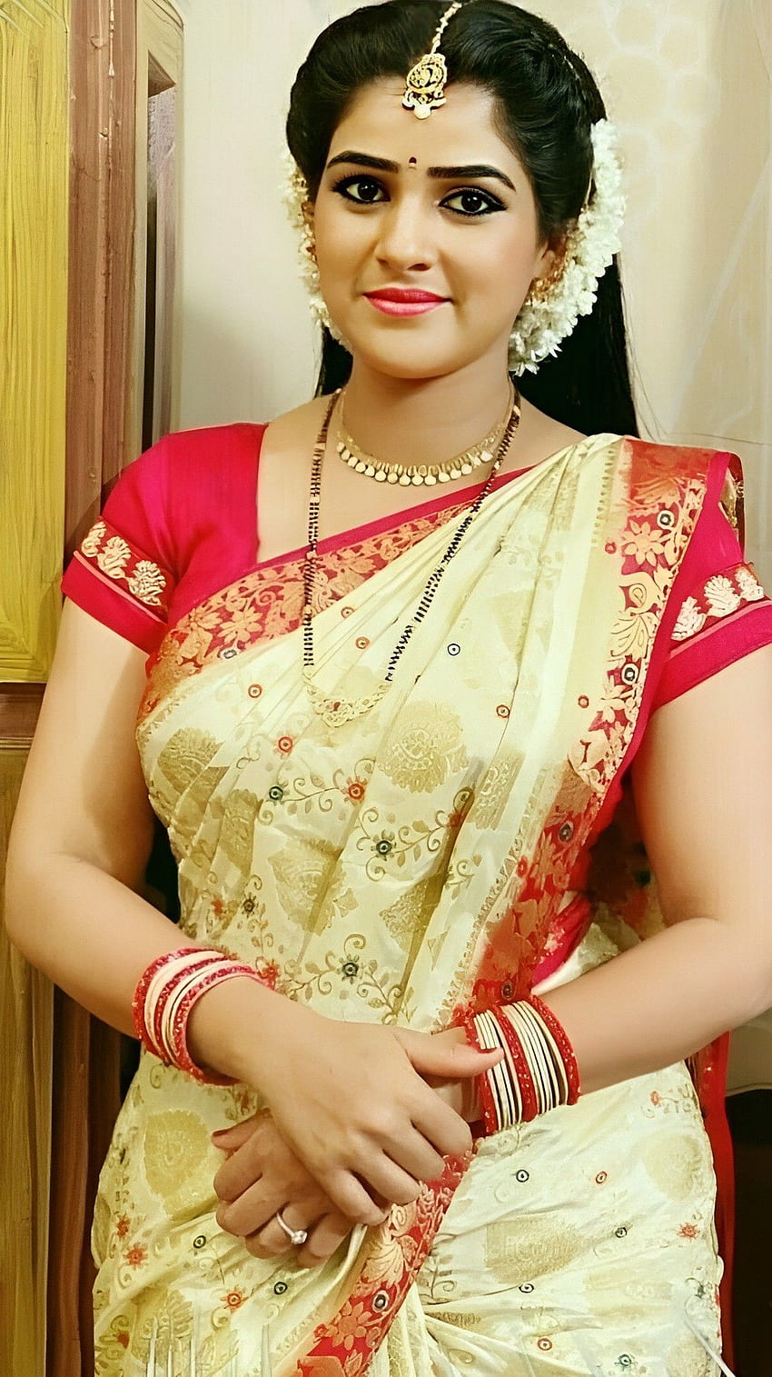 Kerala atriz, modelo, saree beleza Papel de parede de celular HD