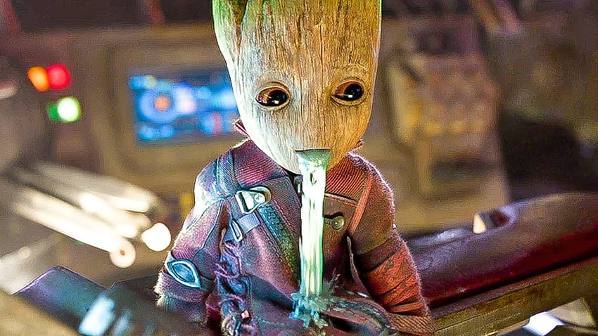 Best Baby Groot Movie Clips + Moments - GUARDIANS OF THE GALAXY 2 (2017) - YouTube, Funny Groot HD wallpaper