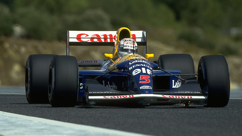 ベッテルは、マンセルの象徴的なチャンピオンシップで優勝したウィリアムズを購入します。 Formula 1®、ナイジェル・マンセル 高画質の壁紙