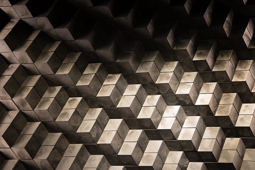 Cubical texture, pattern HD wallpaper
