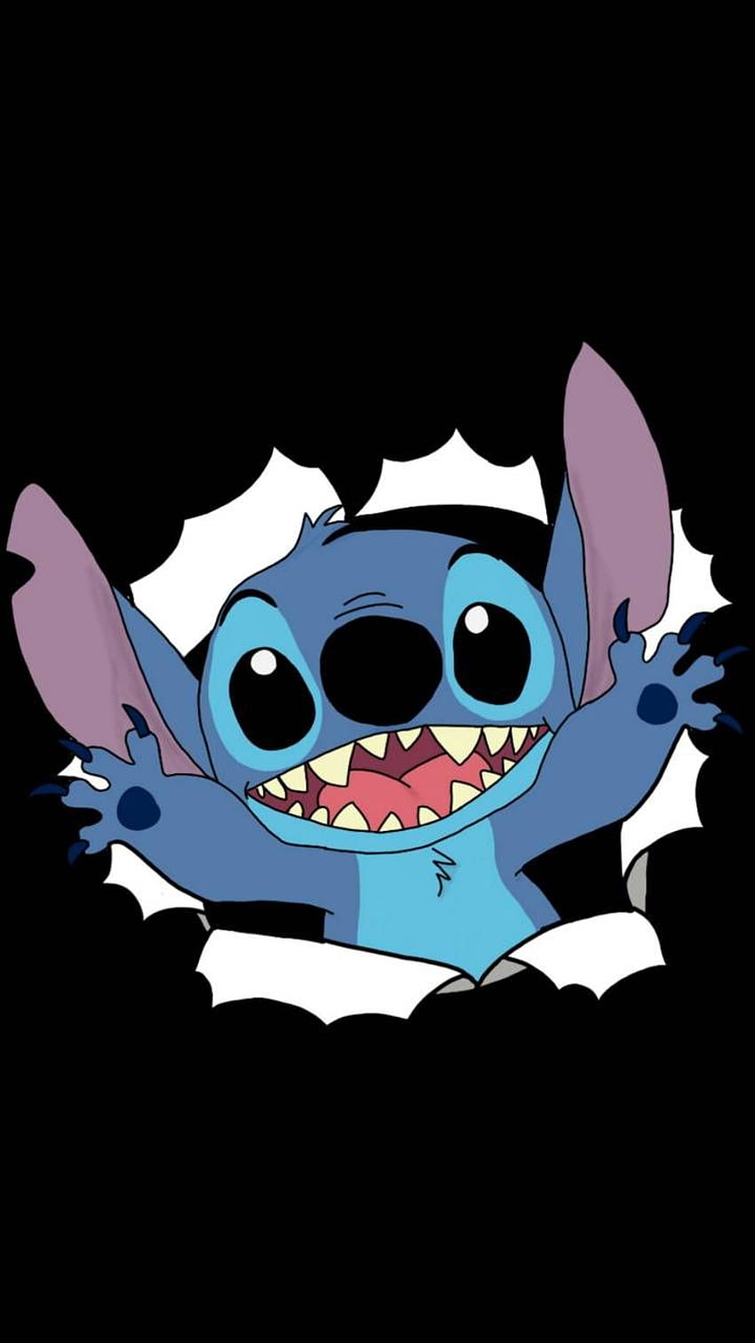 Stitch by Priisma - 6e now. Browse millions of in 2021. Cute cartoon ,  Disney characters , Cartoon iphone, Stitch Black HD phone wallpaper | Pxfuel