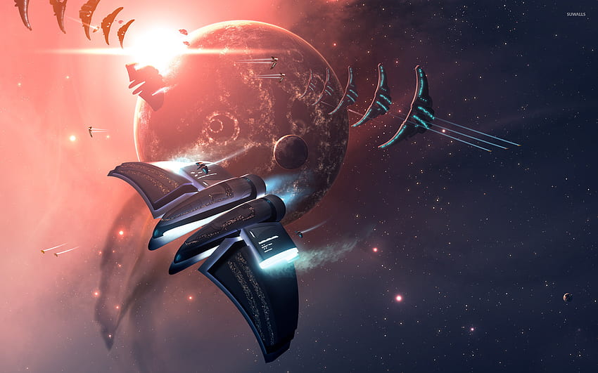 Space battle - Fantasy - HD wallpaper