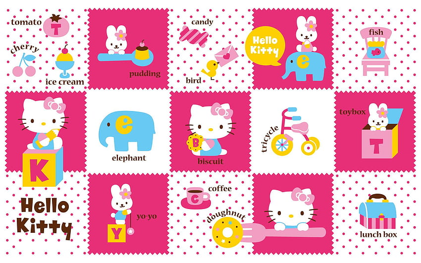 Hello Kitty Background, , . Design Trends - Premium PSD, Vector s, Cute Hello Kitty Laptop HD wallpaper