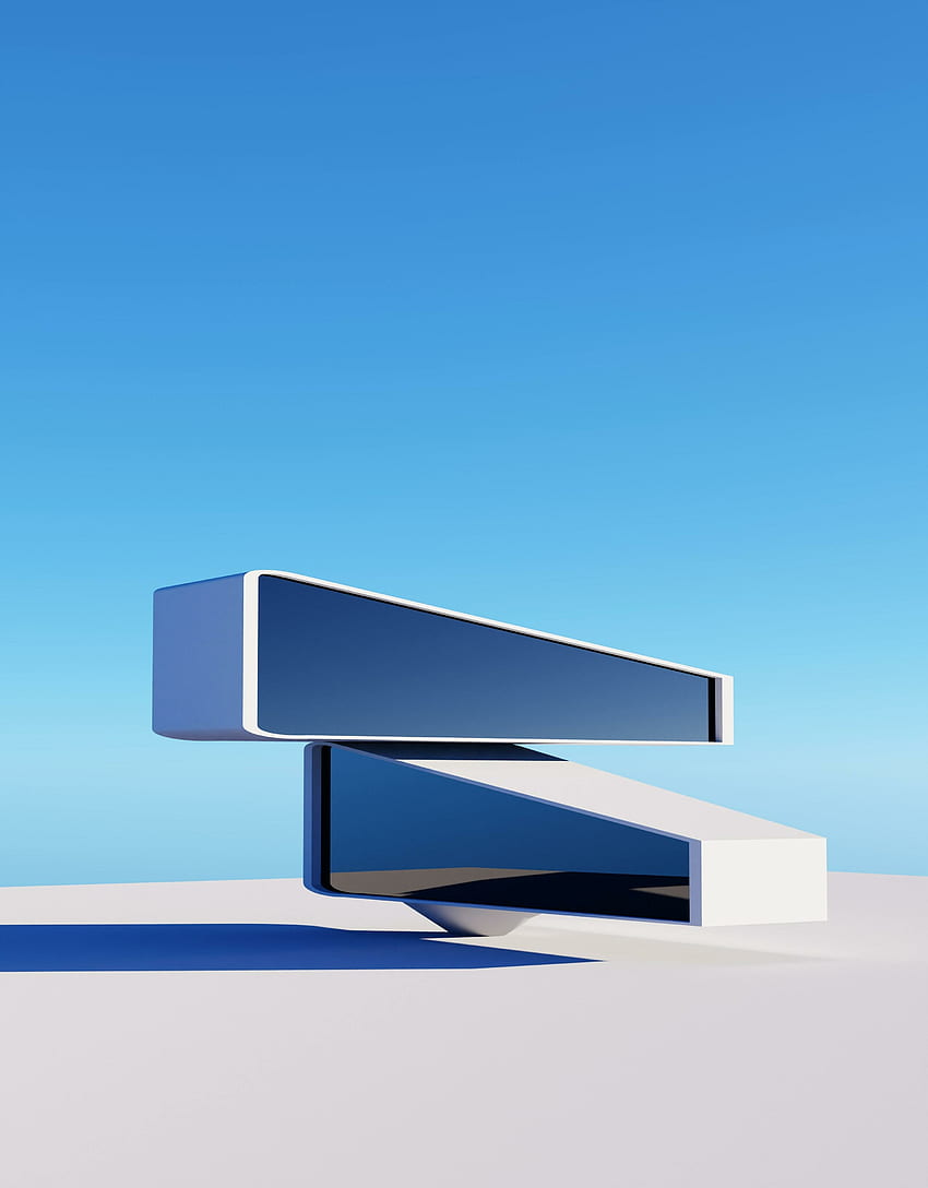 Świetna nowoczesna architektura, model budynku, sztuka cyfrowa Tapeta na telefon HD