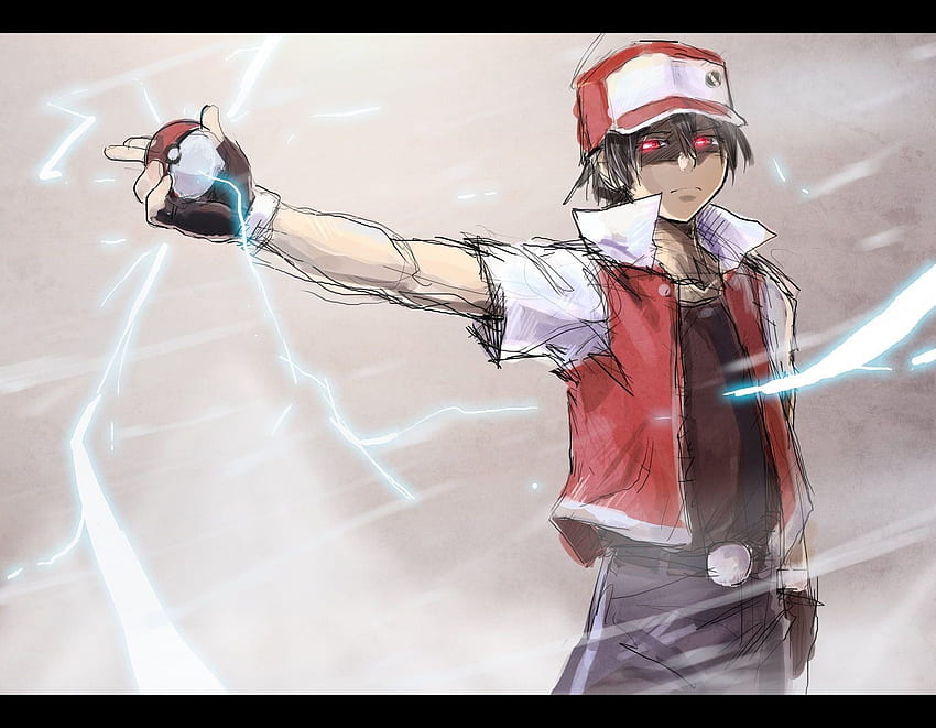 Pokemon trainer illustration, Pokémon, red HD wallpaper | Pxfuel