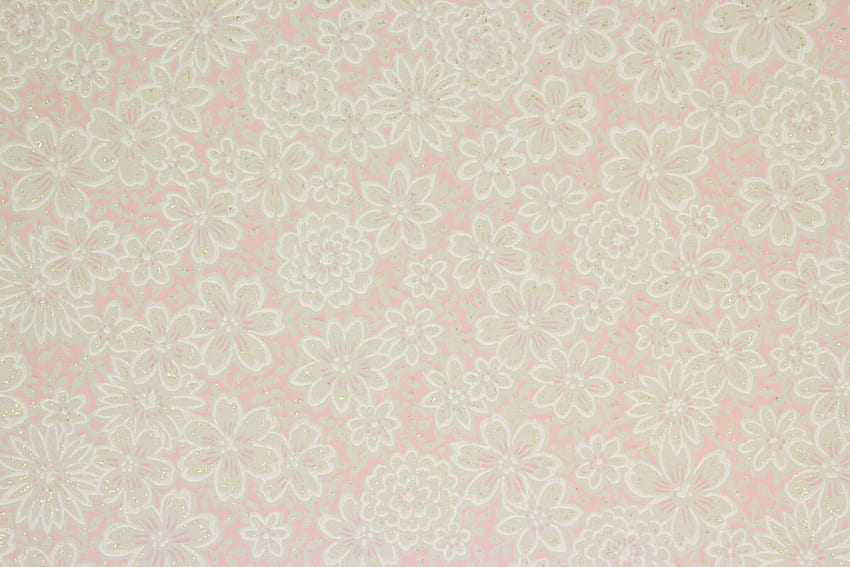 1960s Vintage White Flowers on Pink and Gray - Rosie's Vintage , 1960s Flower HD wallpaper