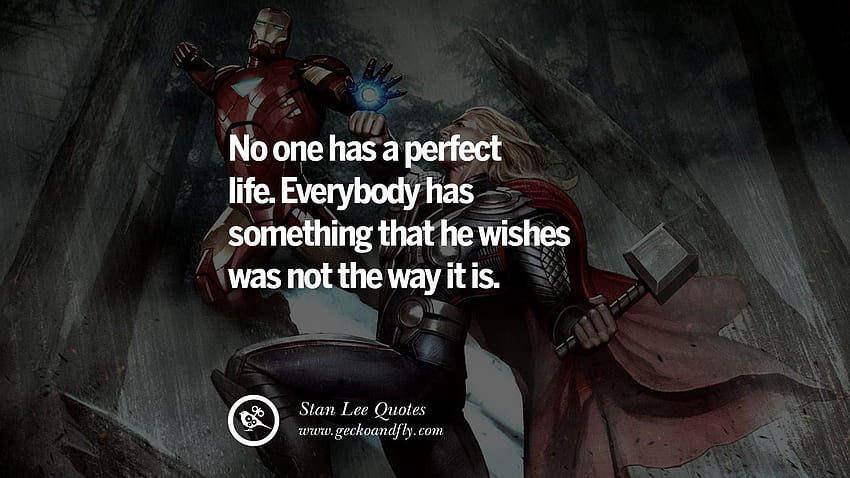 Best Stan Lee Quotes On Life, Death, Responsibility And Success, Iron Man Quotes HD wallpaper