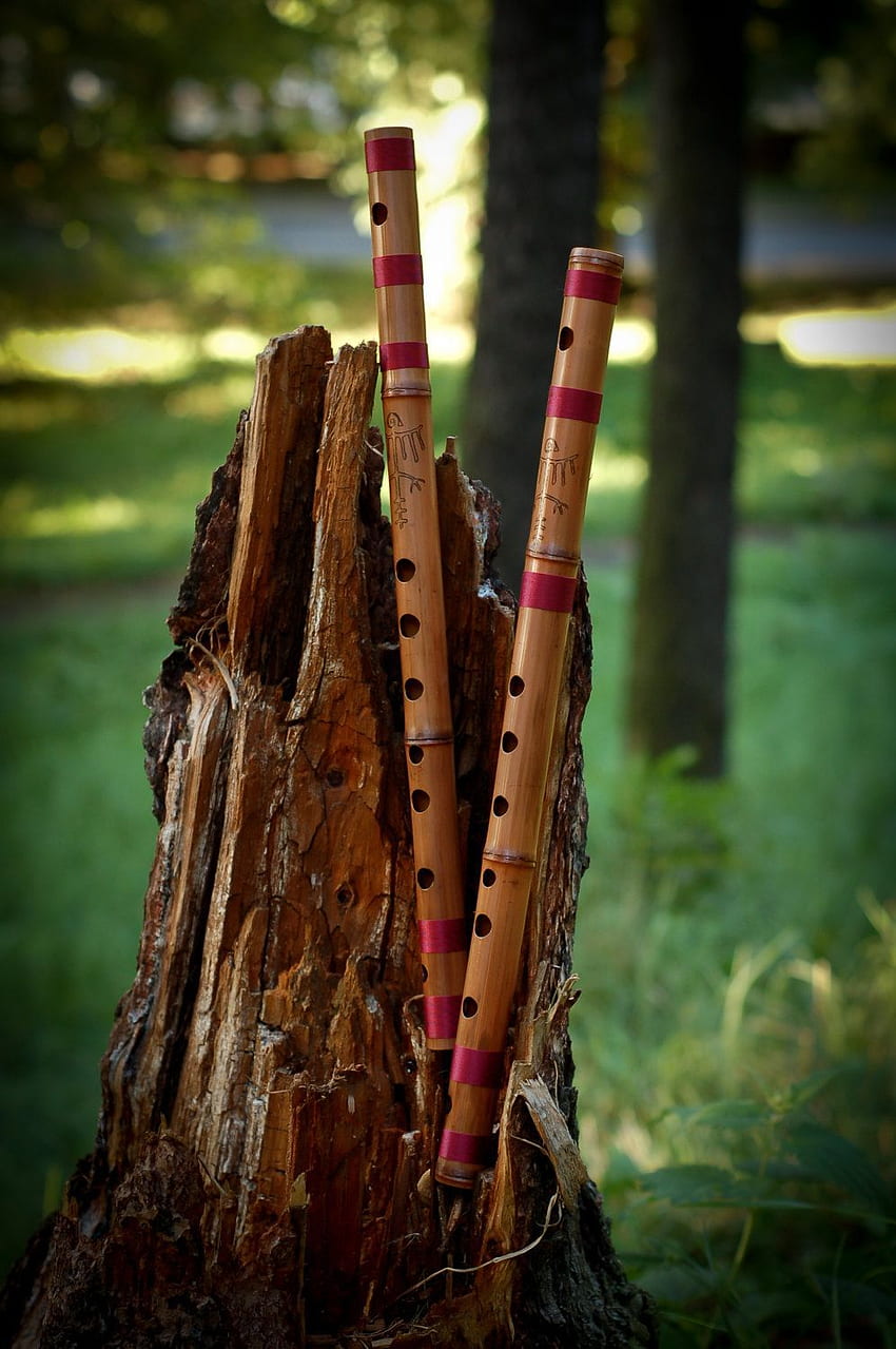 Bambusowy Flet Bansuri C 45 cm. Etsy. Indyjskie instrumenty muzyczne, flet, muzyka rdzennych Amerykanów Tapeta na telefon HD