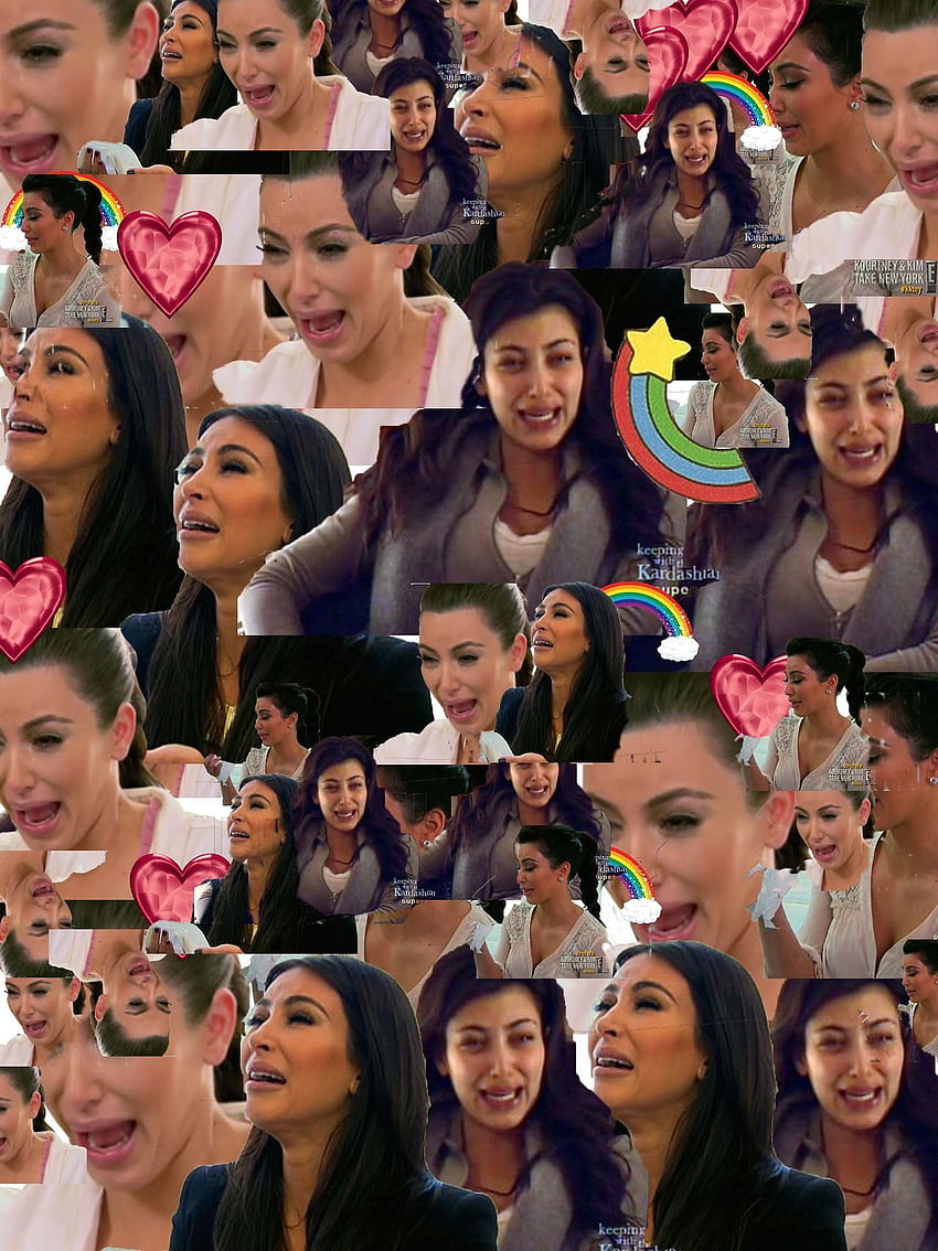 Kim Kardashian Crying Collage - Kim Kardashian Phenomenal Star HD phone wallpaper