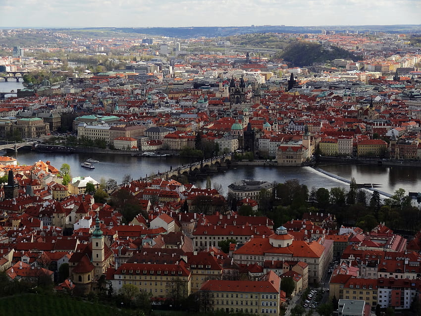 Kota, Arsitektur, Kota, Bangunan, Atap, Atap, Praha Wallpaper HD