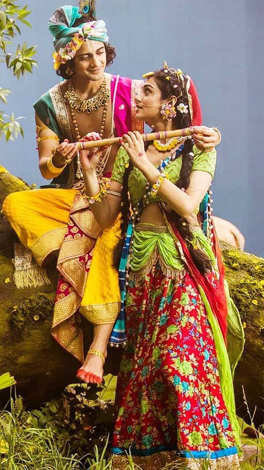 Serie Radha Krishna, Serie Star Bharat, Radha Krishna fondo de pantalla del teléfono