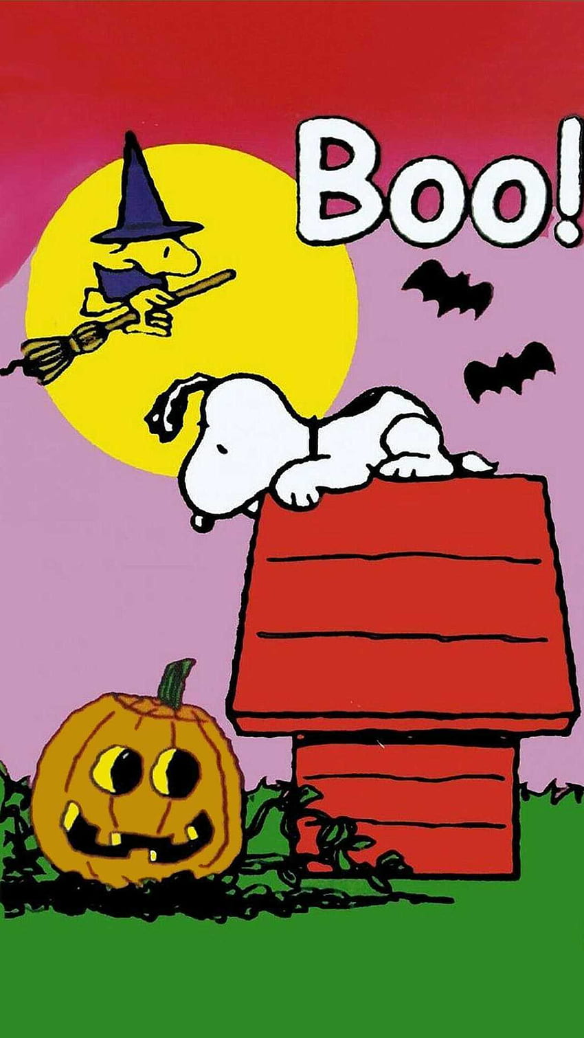 Snoopy Halloween, Erdnuss-Halloween-iPhone HD-Handy-Hintergrundbild