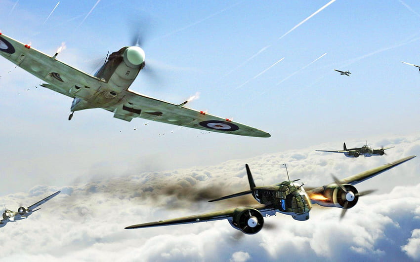 항공기 스핏파 이어 차량 군용 항공기 제2차 세계 대전 - 해결: HD 월페이퍼