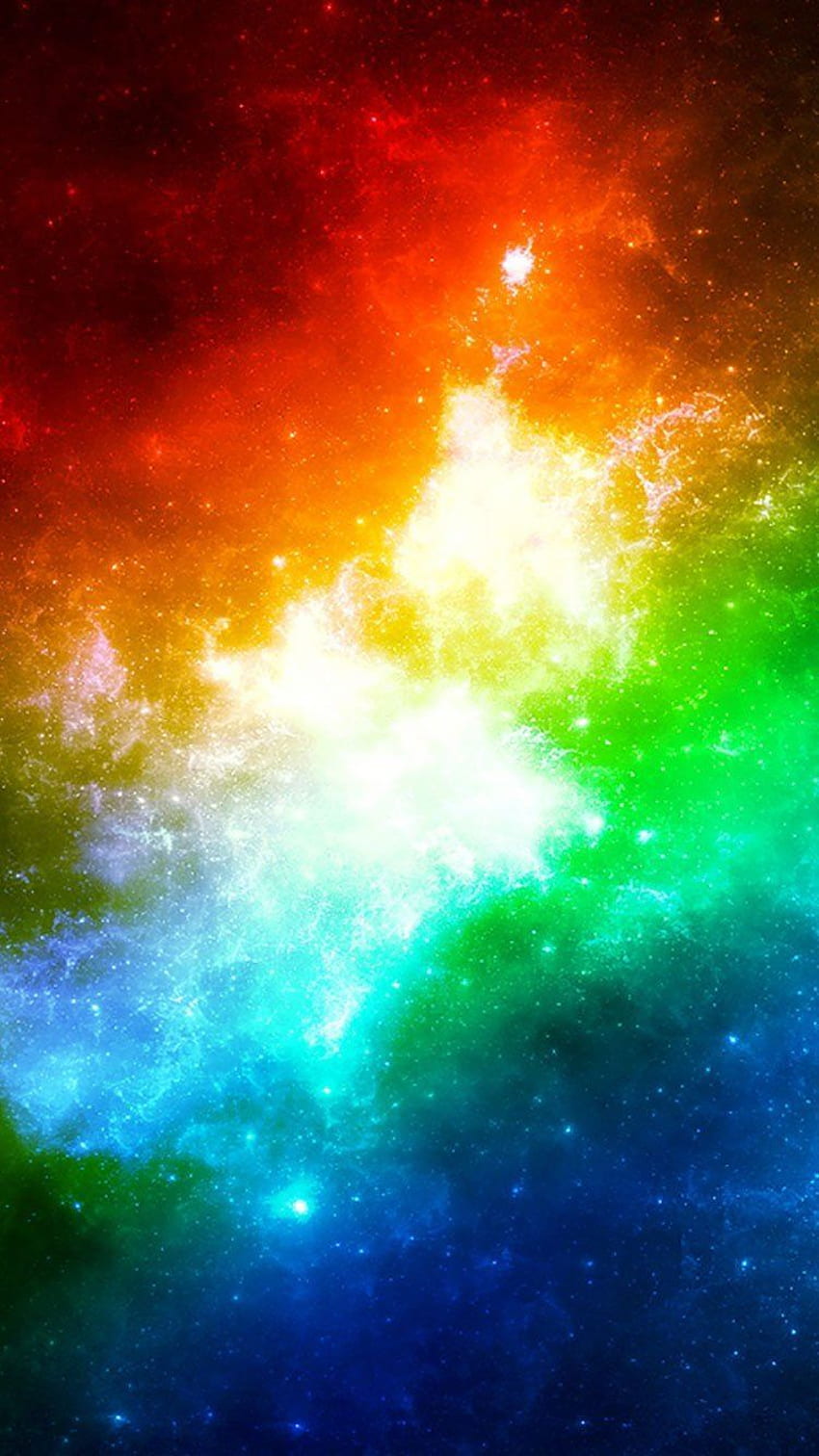 Rainbow iPhone, Rainbow OLED HD phone wallpaper