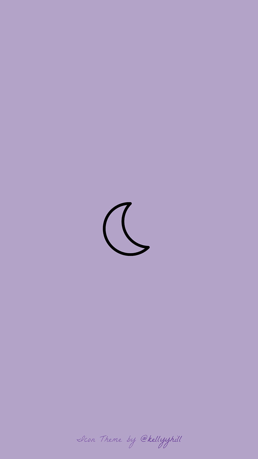 Kelly Hill - Instagram 하이라이트 템플릿 - Paradise Purple 04 아이콘, 귀여운 심플 퍼플 HD 전화 배경 화면