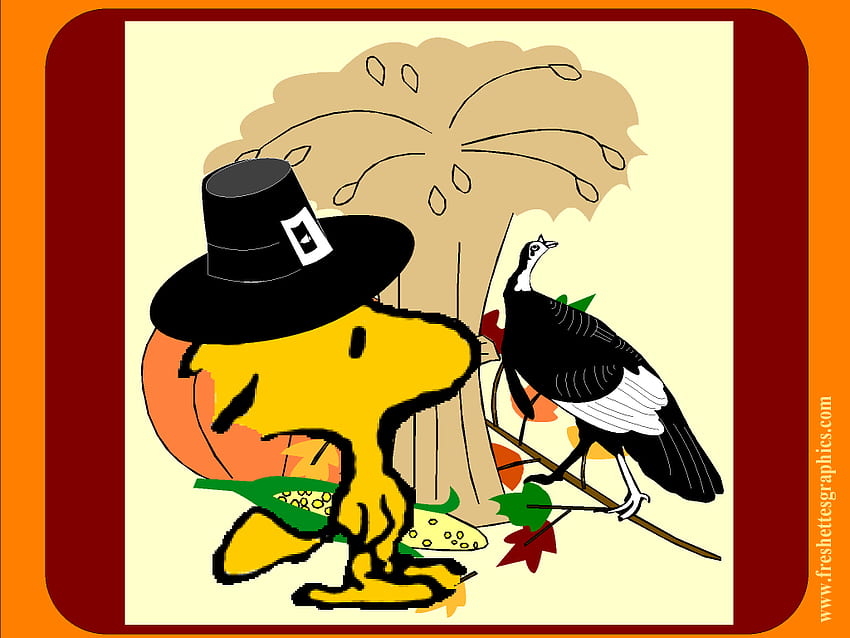 detail for -Woodstock Peanuts Thanksgiving, Snoopy Thanksgiving HD wallpaper
