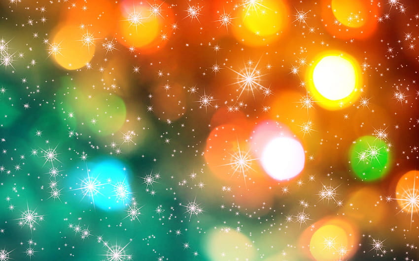 Bright Christmas Lights Background -, Orange Christmas HD wallpaper ...
