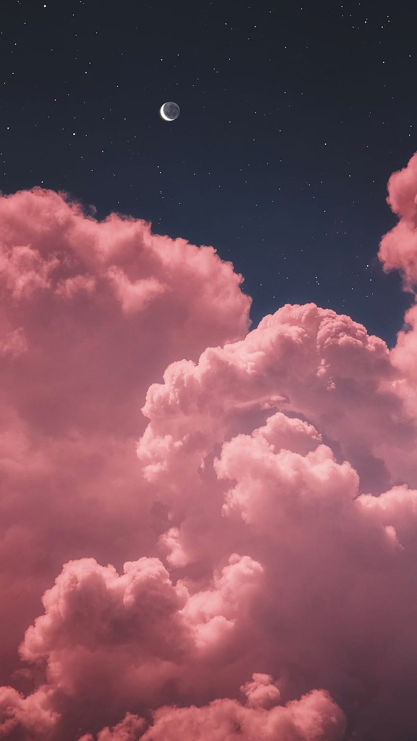 Céu noturno, noite rosa Papel de parede de celular HD
