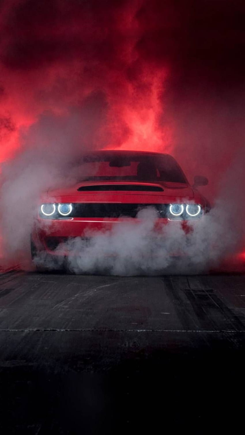 Dodge-Herausforderer. Mustang, Autohintergrund, Auto iphone, Dodge Burnout HD-Handy-Hintergrundbild