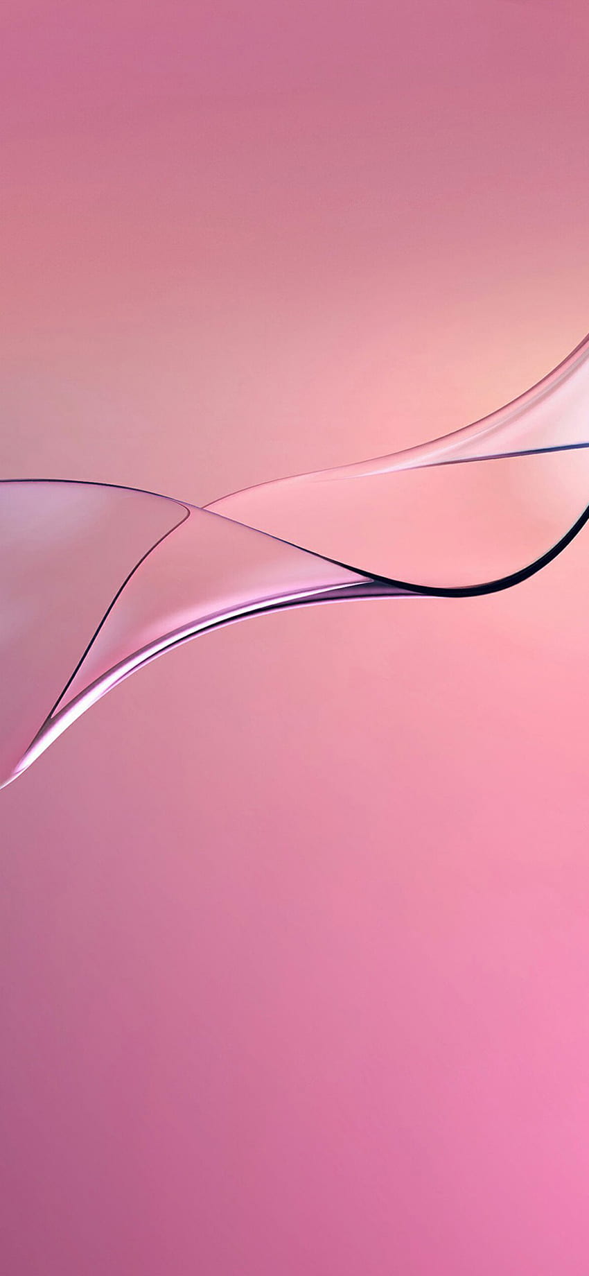 iPhone XR pour les courbes rose abstrait brumeux Fond d'écran de téléphone HD