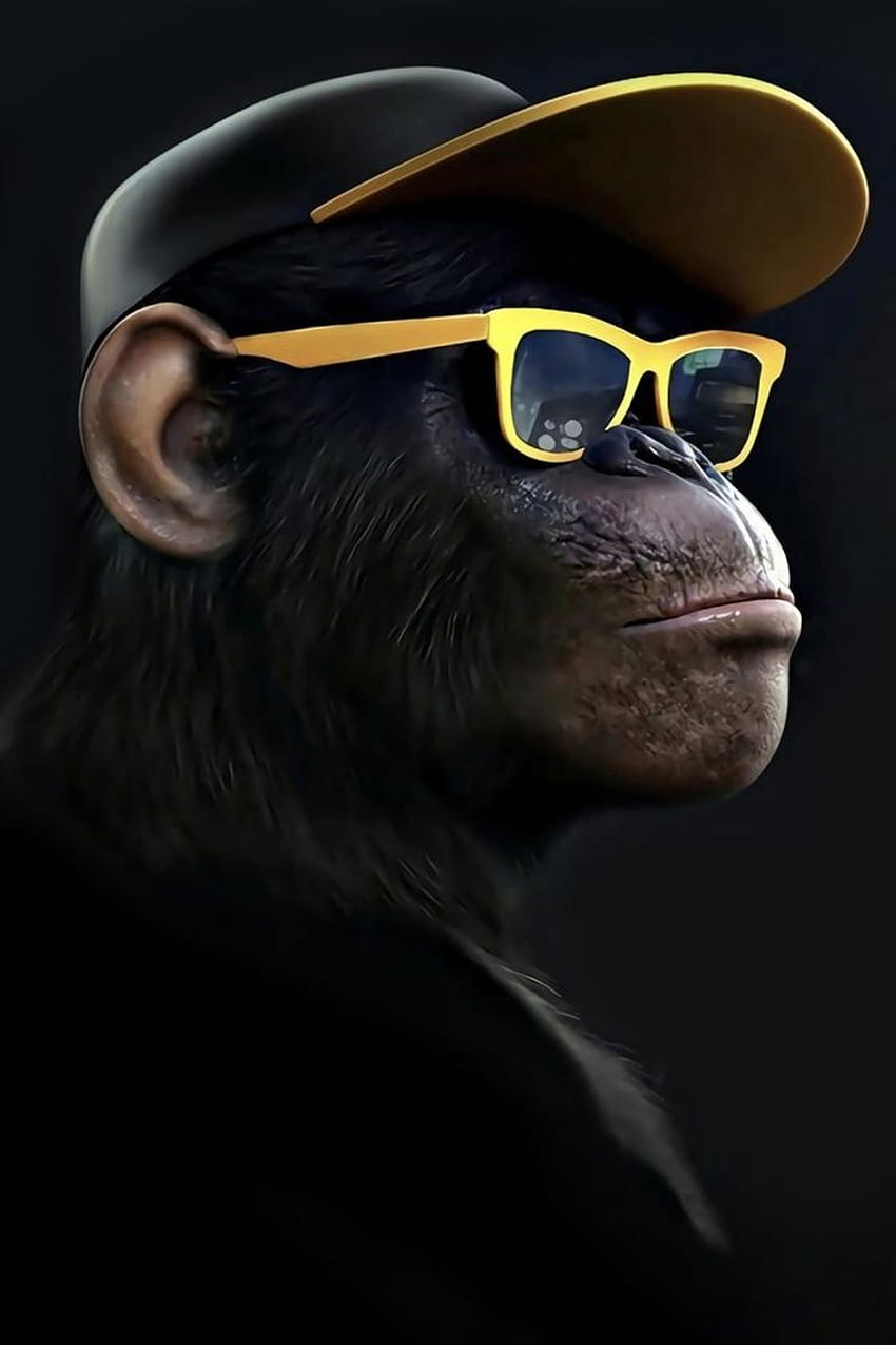 Banksy Dj GorillaThinking Monkey Headphones3 현명한 장식. 엣시. 몽키 아트, 스트리트 아트 뱅크시, 뱅크시, 다크 몽키 HD 전화 배경 화면