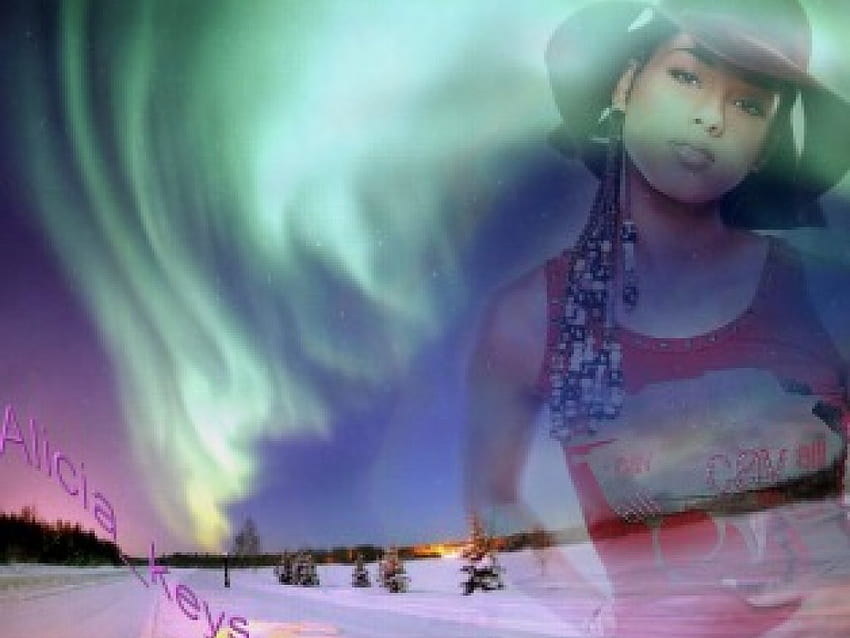 Alicia Keys, Heiligenschein, Fantasie, Hintergründe, berühmt HD-Hintergrundbild