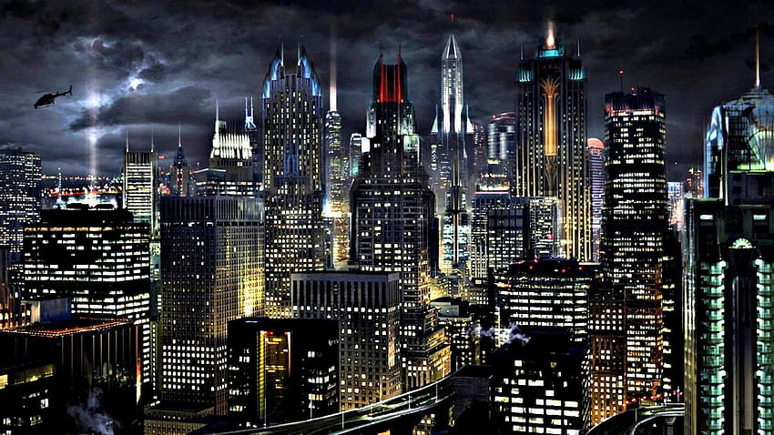 Comic City Background - Viewing Gallery. Batman , Gotham city, Placa do  batman, Gotham City Skyline HD wallpaper | Pxfuel
