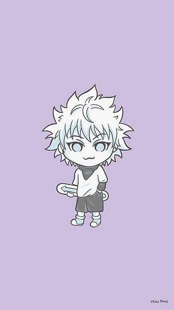 Killua Neon, hunter hunter, hunter x hunter, simple, HD phone