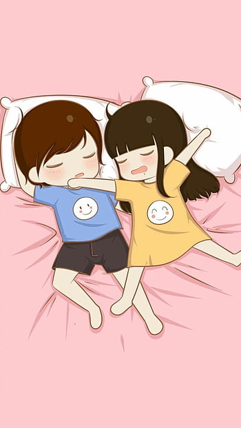 Cute Cartoon Couple Wallpapers For Mobile  Wallpaper Cave