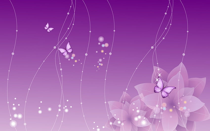 Diseño abstracto de flores moradas para PC. de flores moradas, de flores, morado, Púrpura claro fondo de pantalla