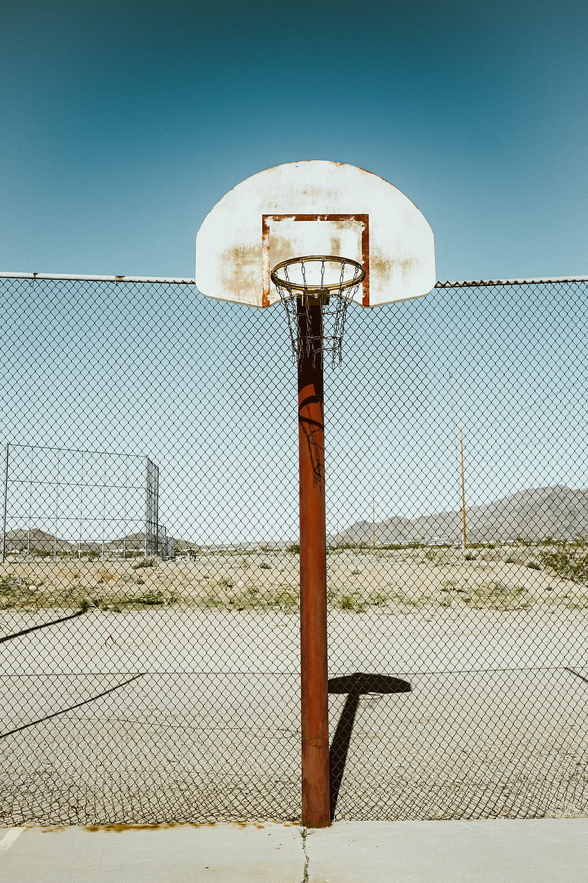 Sports, Grid, Old, Fence, Basketball Playground, Basketball Court HD phone wallpaper