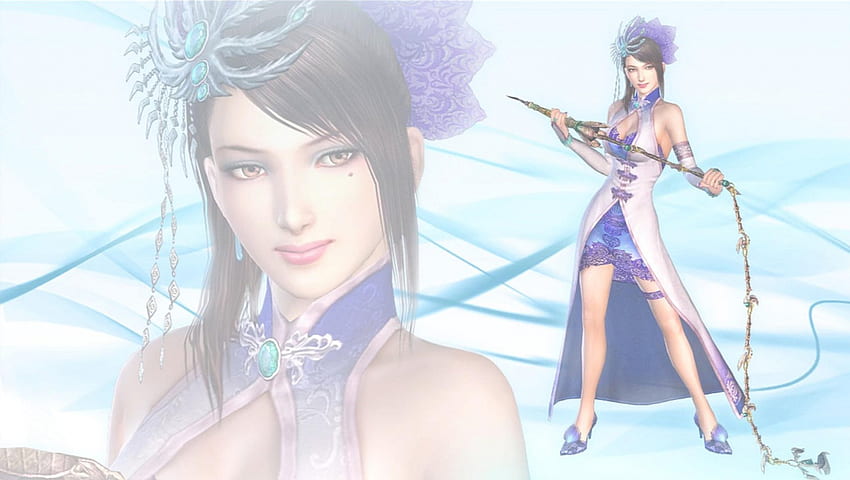 Zhen Ji, guerreiros da dinastia, jogos, arma, videogames, fêmea papel de parede HD