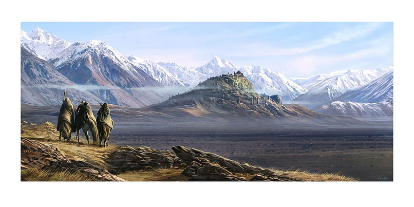 Edoras- Art. The two towers, Lord of the rings, Legends and myths HD wallpaper