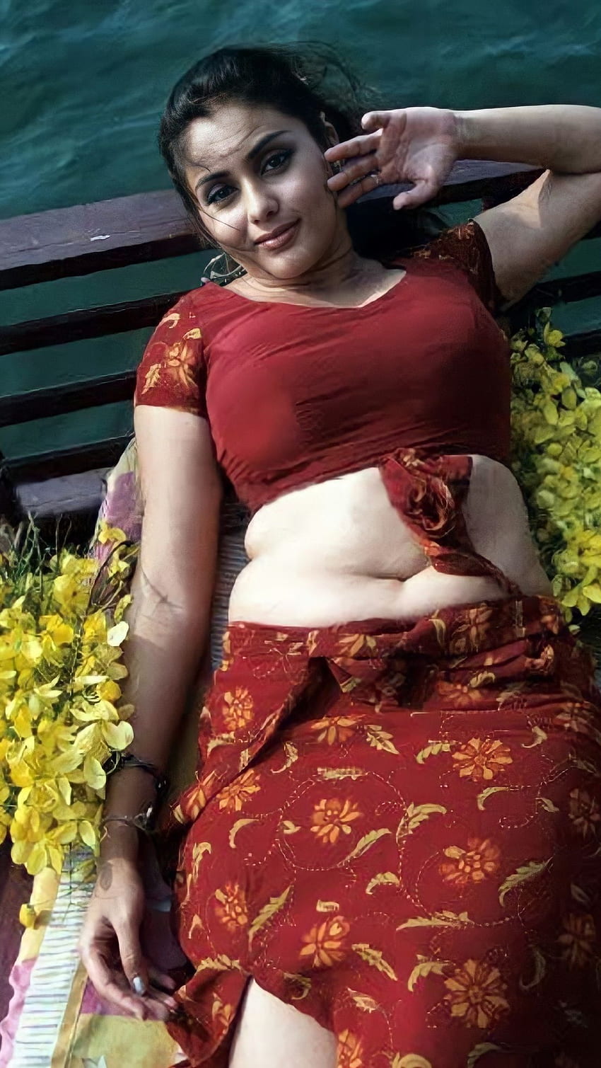 Namitha Kapoor, aktris tamil, pusar wallpaper ponsel HD