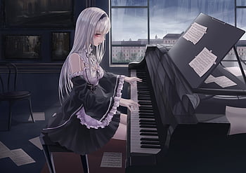 Girls with piano anime HD wallpapers | Pxfuel