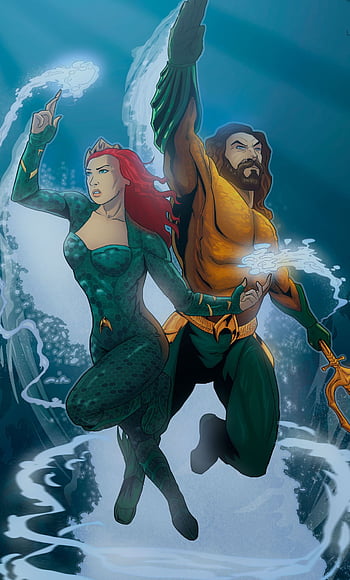 Aquaman And Mera iPhone , , Background, and, Aquaman Cartoon HD phone  wallpaper | Pxfuel