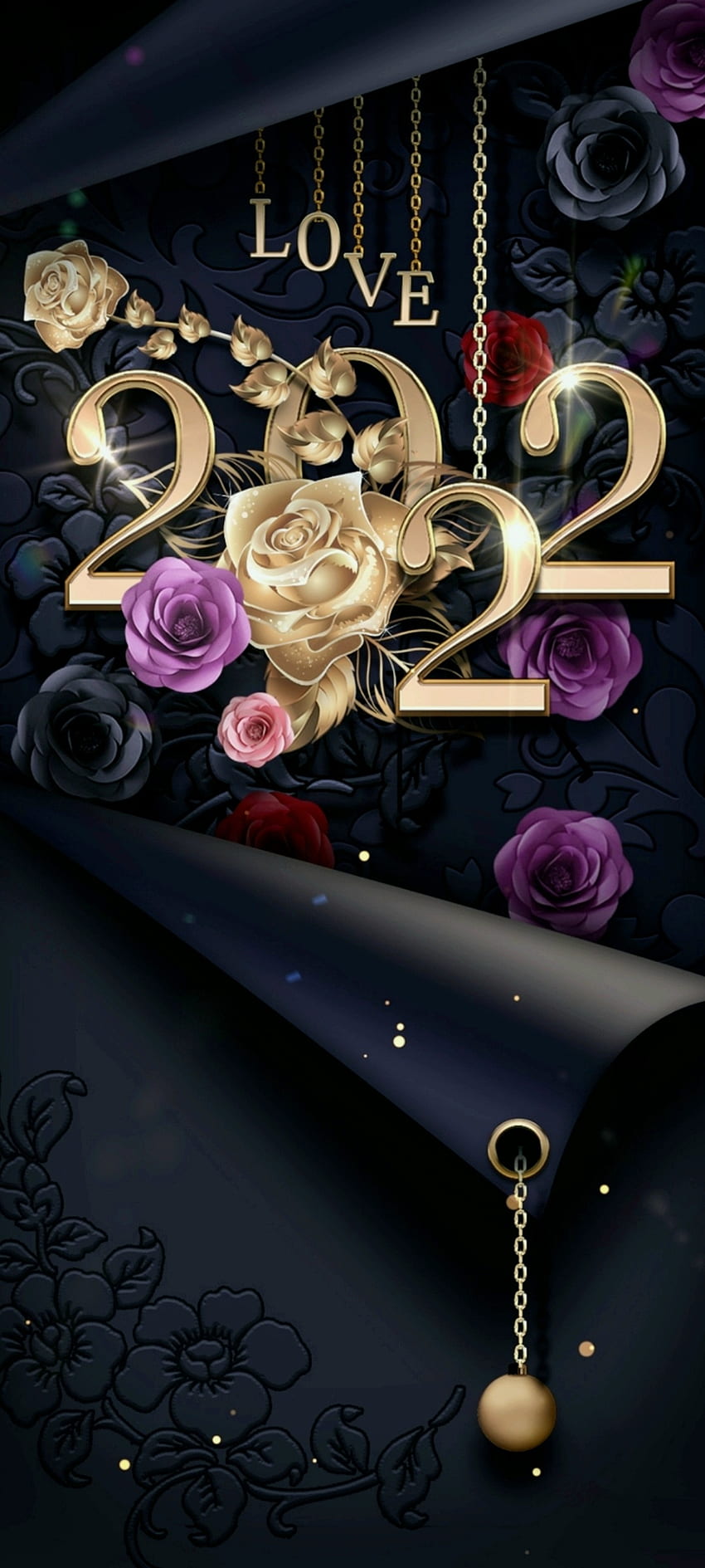 Neujahrsblumen Bloom, Hybrid-Teerose, Magenta, 2022, Luxus, Valentinstag HD-Handy-Hintergrundbild