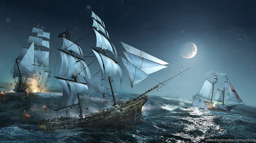 Statek Piraci z Karaibów –. Tło, Karaibski Komputer Tapeta HD